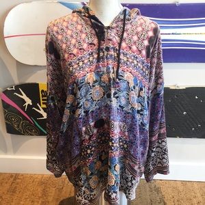 Johnny Was Karma Burnout Aztec Hoodie